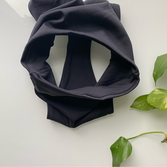 LEFT ON FRIDAY Hi Hi Bikini Bottoms Jet Black size Small - Picture 8 of 8